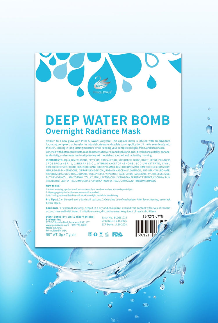 Deep Water Bomb - Overnight Radiance Mask - Pink&iSwan