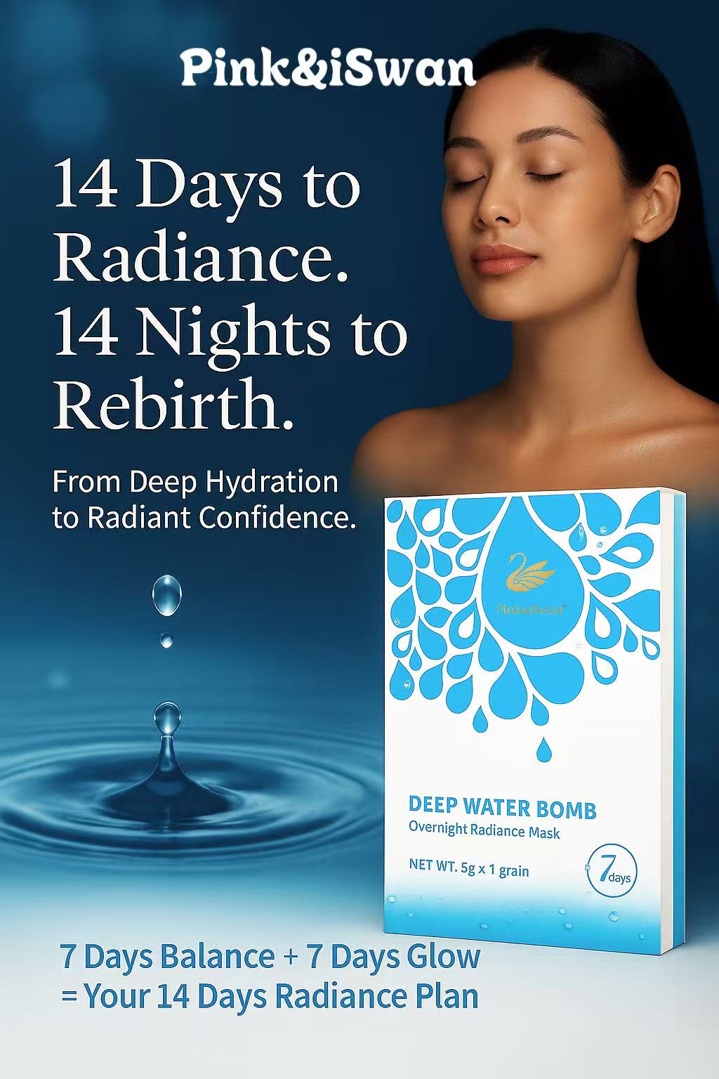 Deep Water Bomb - Overnight Radiance Mask - Pink&iSwan