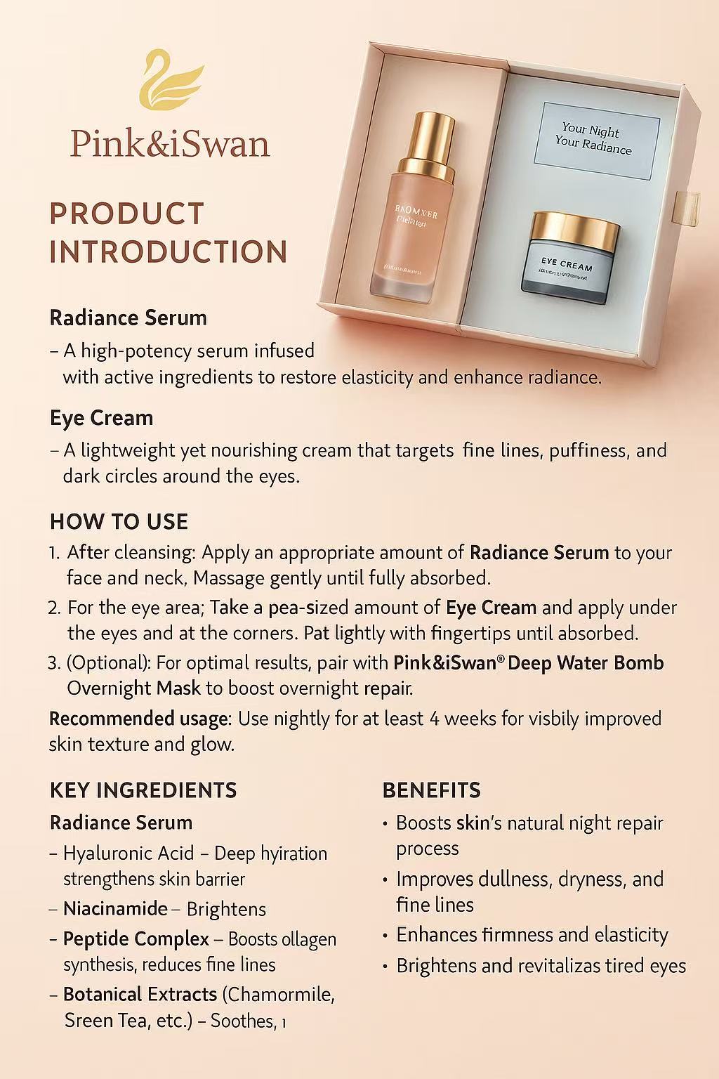 Night Repair Ritual - Pink&iSwan